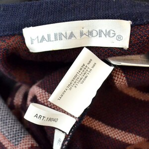 Vintage Melina WONG Streetstyle Wolle Drapierte Decke Poncho | Etsy