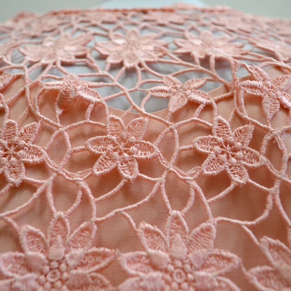 Vintage Ribkoff Cocktail Lace Floral Appliqué Shi… - image 4