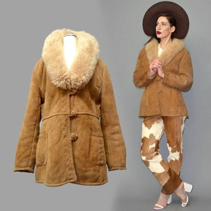 Vintage Shaggy Lambs Wool Jacket Curly Sheep Hair Hippy - Etsy