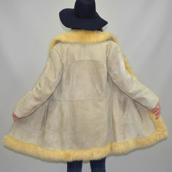 Vintage Shaggy Hippie Princess Real Shearling She… - image 3