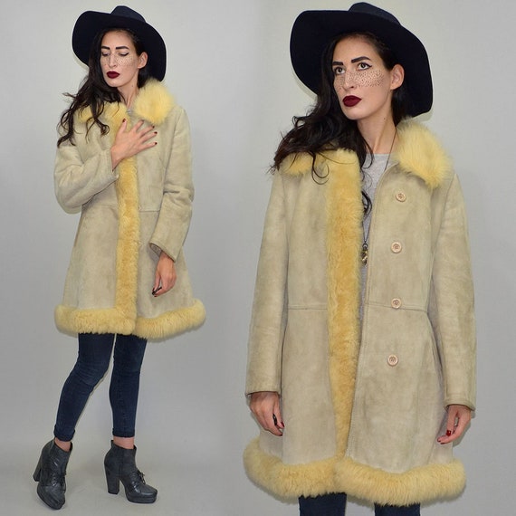 Vintage Shaggy Hippie Princess Real Shearling She… - image 6