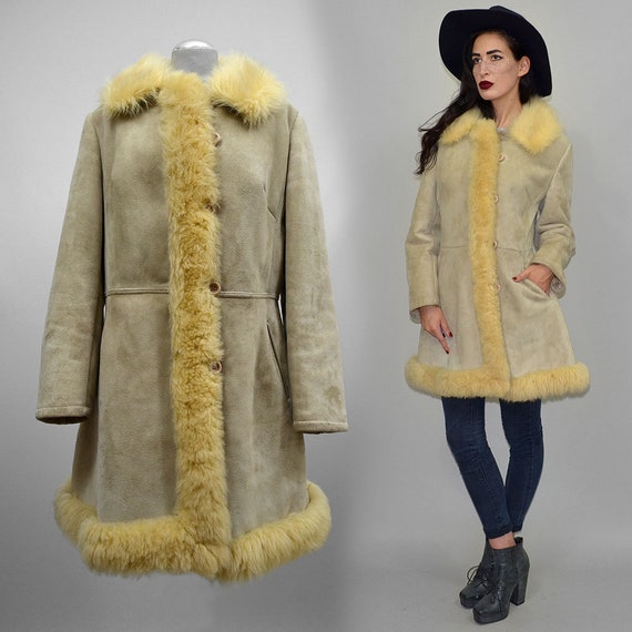 Vintage Shaggy Hippie Princess Real Shearling She… - image 7