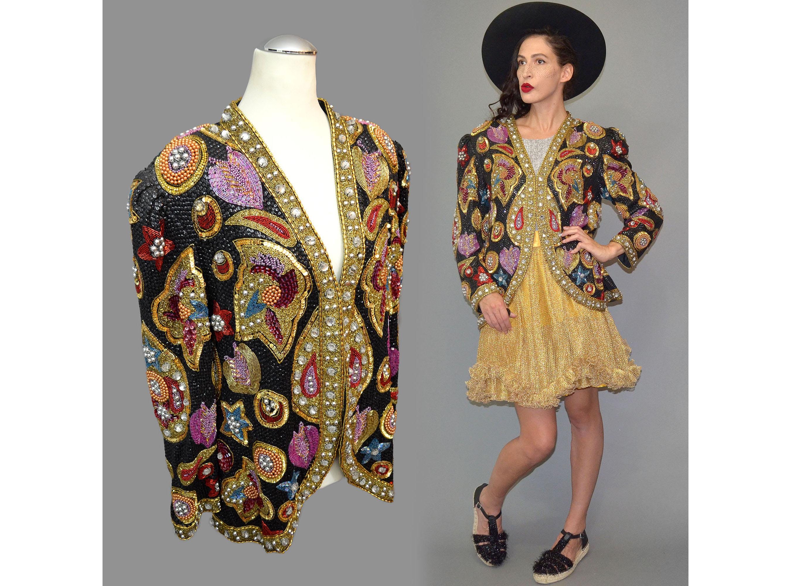 Pearl Encrusted Jackets - Etsy Pearl Encrusted Jackets - Etsy