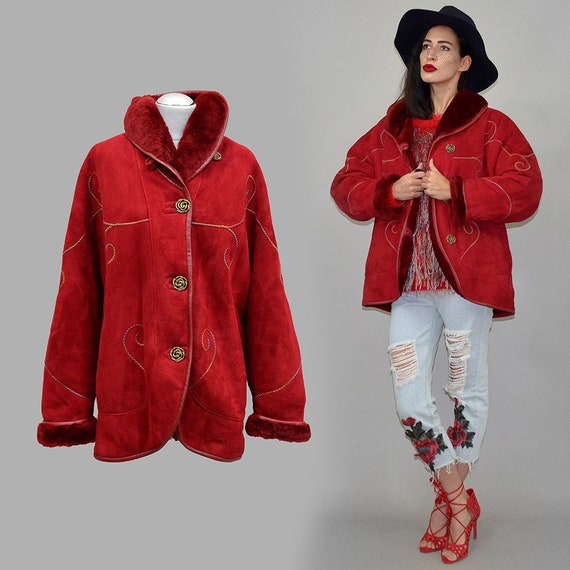 Vintage Jacques JEKEL Swinger Mantel Glocken Cape gewachsenes Lammfell Jacke Zwirbel Stickerei Gypsy Folklore Öko Hippie Boho Poncho Kokon L Vintage Jacques JEKEL Swinger Mantel Glocken Cape gewachsenes Lammfell Jacke Zwirbel Stickerei Gypsy Folklore Öko Hippie Boho Poncho Kokon L
