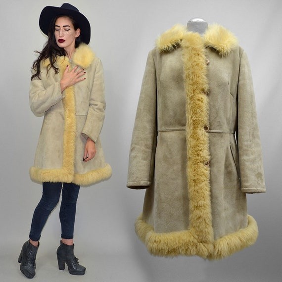 Vintage Shaggy Hippie Princess Real Shearling She… - image 2