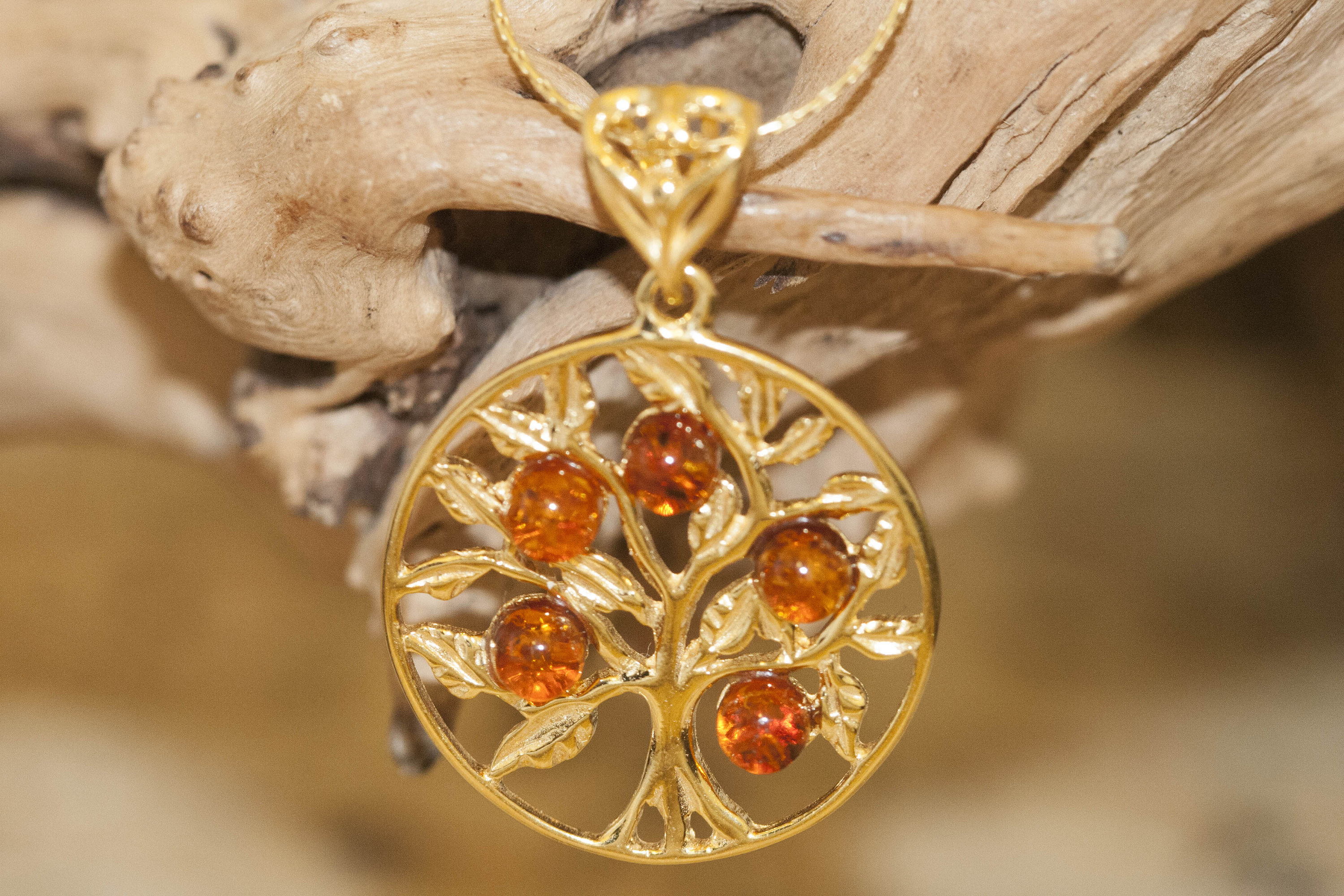 Amber Gold. Tree of Life Baltic amber pendant gold necklace. Perfect gift for her. Gold pendant. Amber jewelry. Handmade jewelry