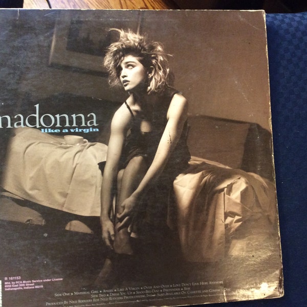 Madonna comme elle. Album vinyle vierge, édition 1984