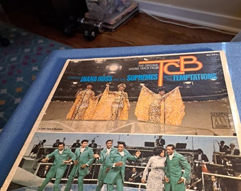 The Original Sound Track TCB Diana Ross and Temptations Vinyl Album, 1968 Edition