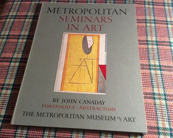 Metropolitan Seminars in Art Portfolio 4- Abstraction Hardback, 1958 Edition