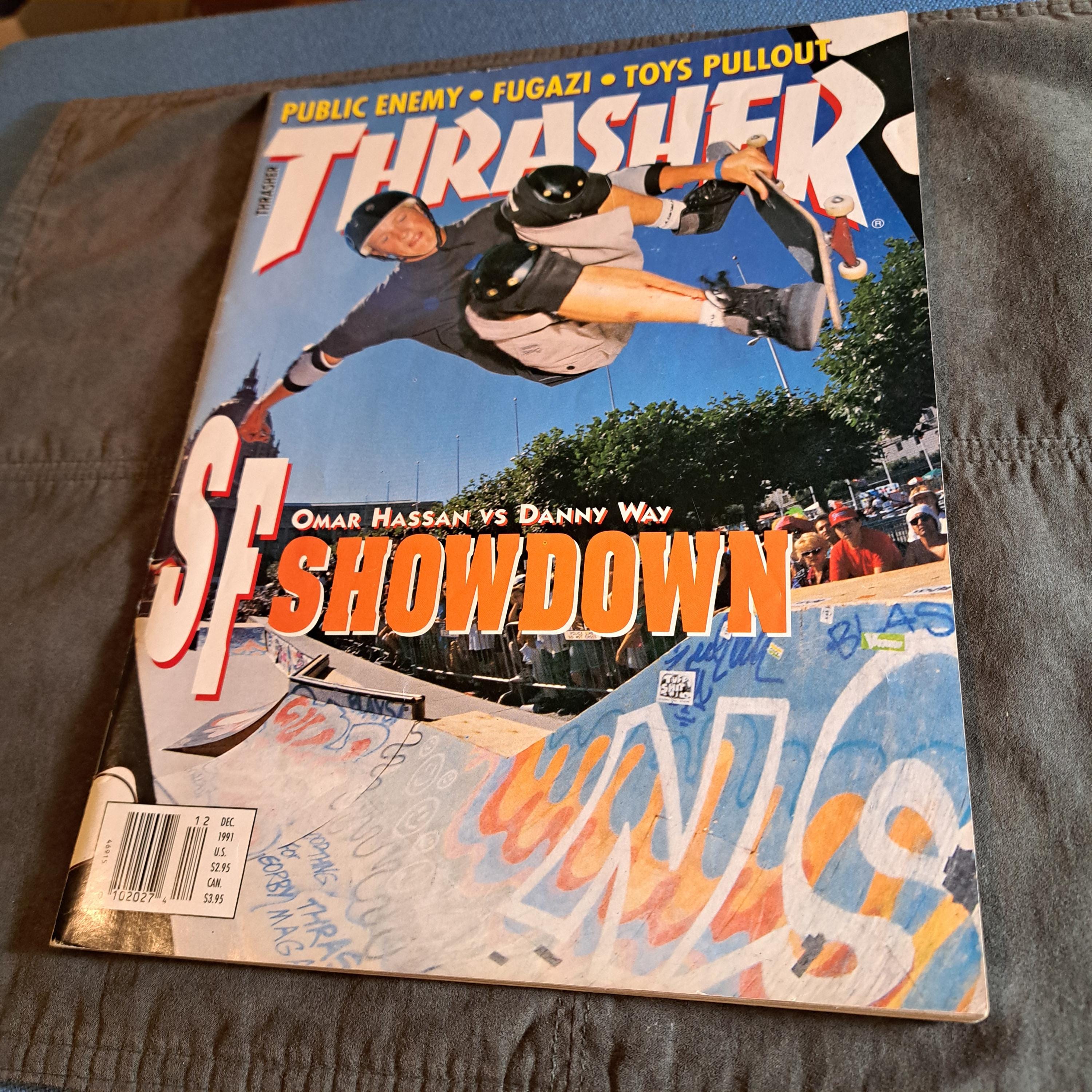 Thrasher magazine 1991 December スケートボード Thrasher Magazine SF Showdown December 1991. - Etsy