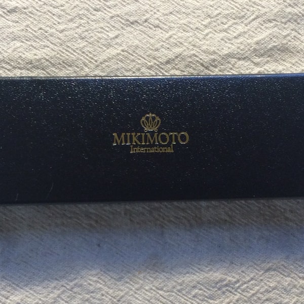 Vintage Mikimoto International pearl BookMarker, with Box