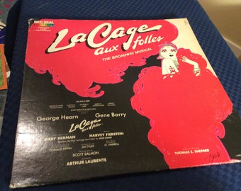 LA Gage Aux Folles The Broadway Musical Vinyl Album. 1983 Edition