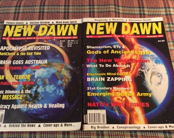 Lot von Zwei New Dawn Magazines, 2000 & 2001 Ausgaben