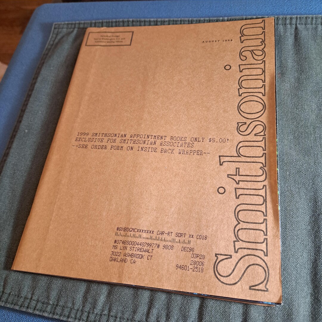 Smithsonian Magazine August 1998 Sponges Beautiful & Pharmaceutical - Etsy
