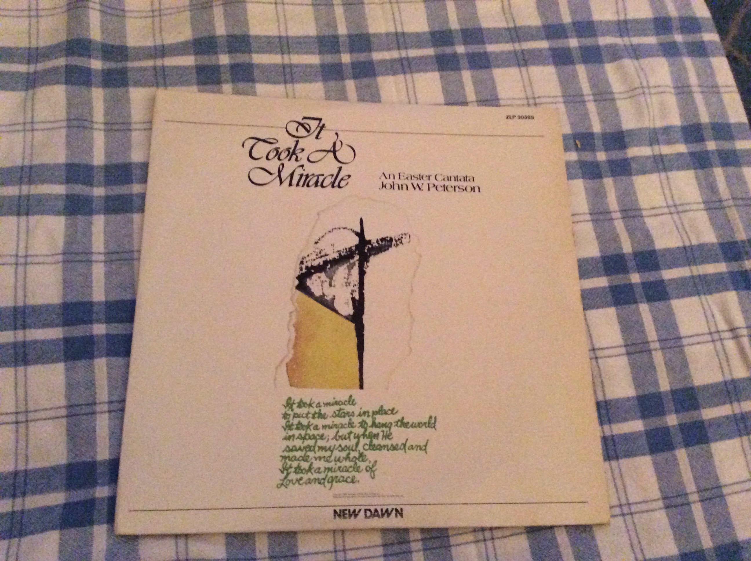 It Took a Miracle An Easter Cantata Vinyl Album, 1978 Edition
