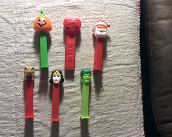 Lot of Six Pez Dispenser