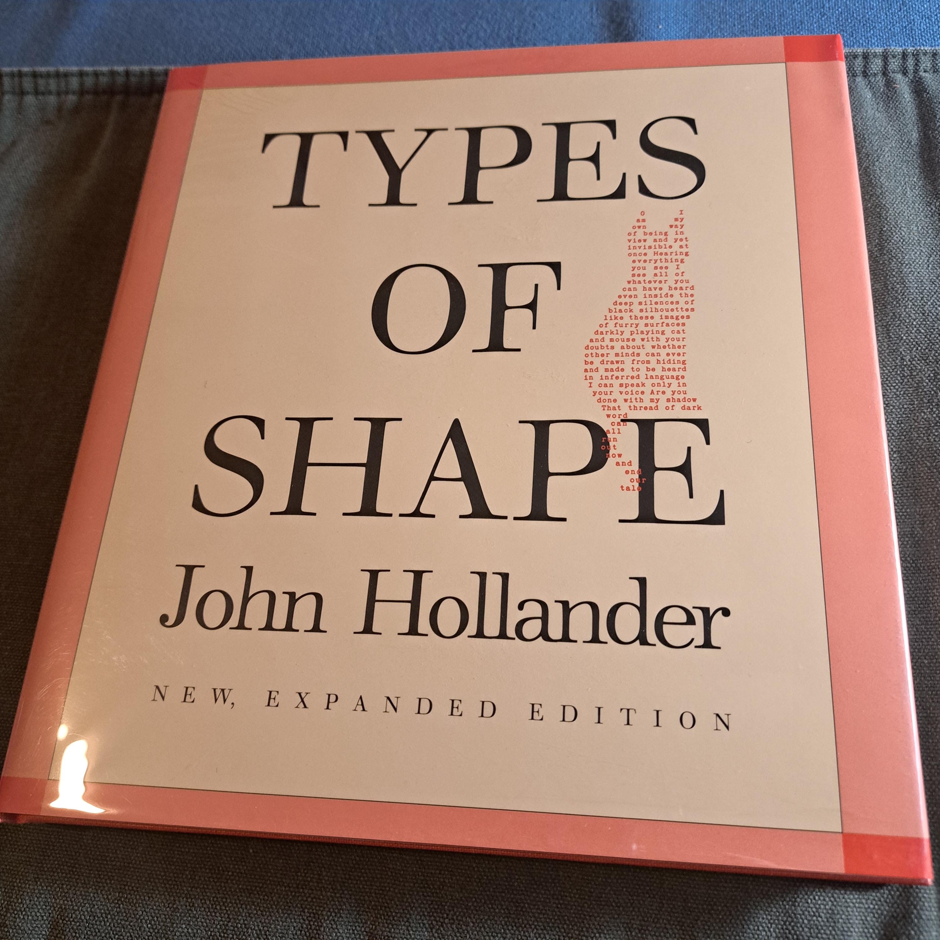ジョン・ホランダー著『Types of Shape』ハードカバー、1991年初版
