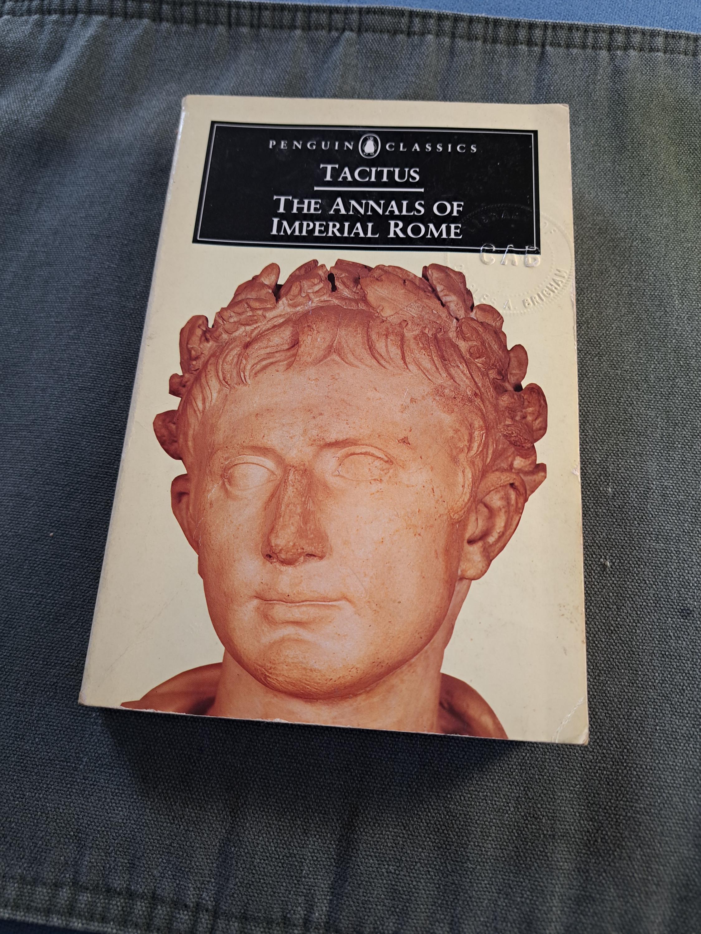 Tacitus the Annals of Imperial Rome Paperback. 1989 Edition - Etsy, image size:2250x2999