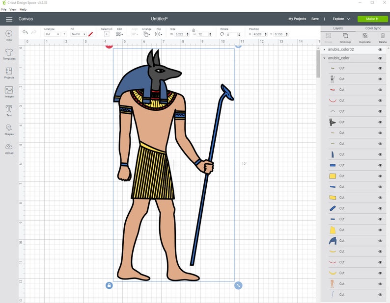 Anubis Egyptian God Clip Art Eps Svg Png Jpg Vector Graphic Clip Art ...