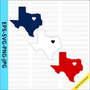 Texas Dallas Herz Karte Texas Fort Worth Herz Svg Png Jpg Eps Vektor Grafik Clip Art DFW Herz Ft. Wert Herz