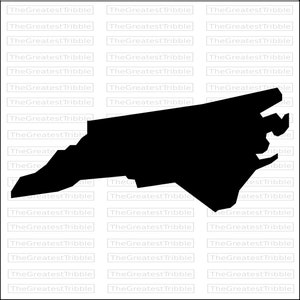 North Carolina Map Eps Svg Png Jpg Vector Graphic Clip Art - Etsy