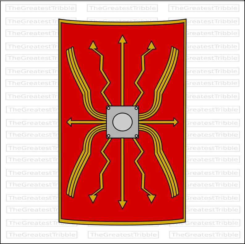 Ancient Spartan Shield Roman Spear Ancient Spartan Spear Roman Shield eps svg png jpg Vector Graphic image 2