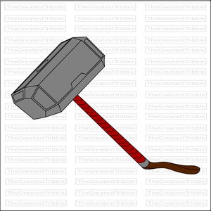 Thor's Hammer Vector Clip Art Mjolnir Clip Art svg png jpg eps Thor's Hammer Outline Mjolnir Outline Thor's Hammer Clip Art Mjolnir Vector image 3