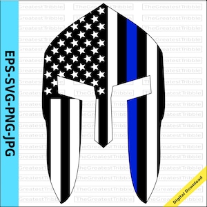 Spartan Helmet Front Usa Flag American Flag Eps Svg Png Jpg Etsy