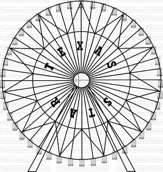 Ferris Wheel Texas Star Ferris Wheel SVG PNG JPG Vector | Etsy wiring diagram clip art 