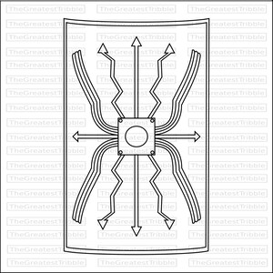 Ancient Spartan Shield Roman Spear Ancient Spartan Spear Roman Shield eps svg png jpg Vector Graphic image 3