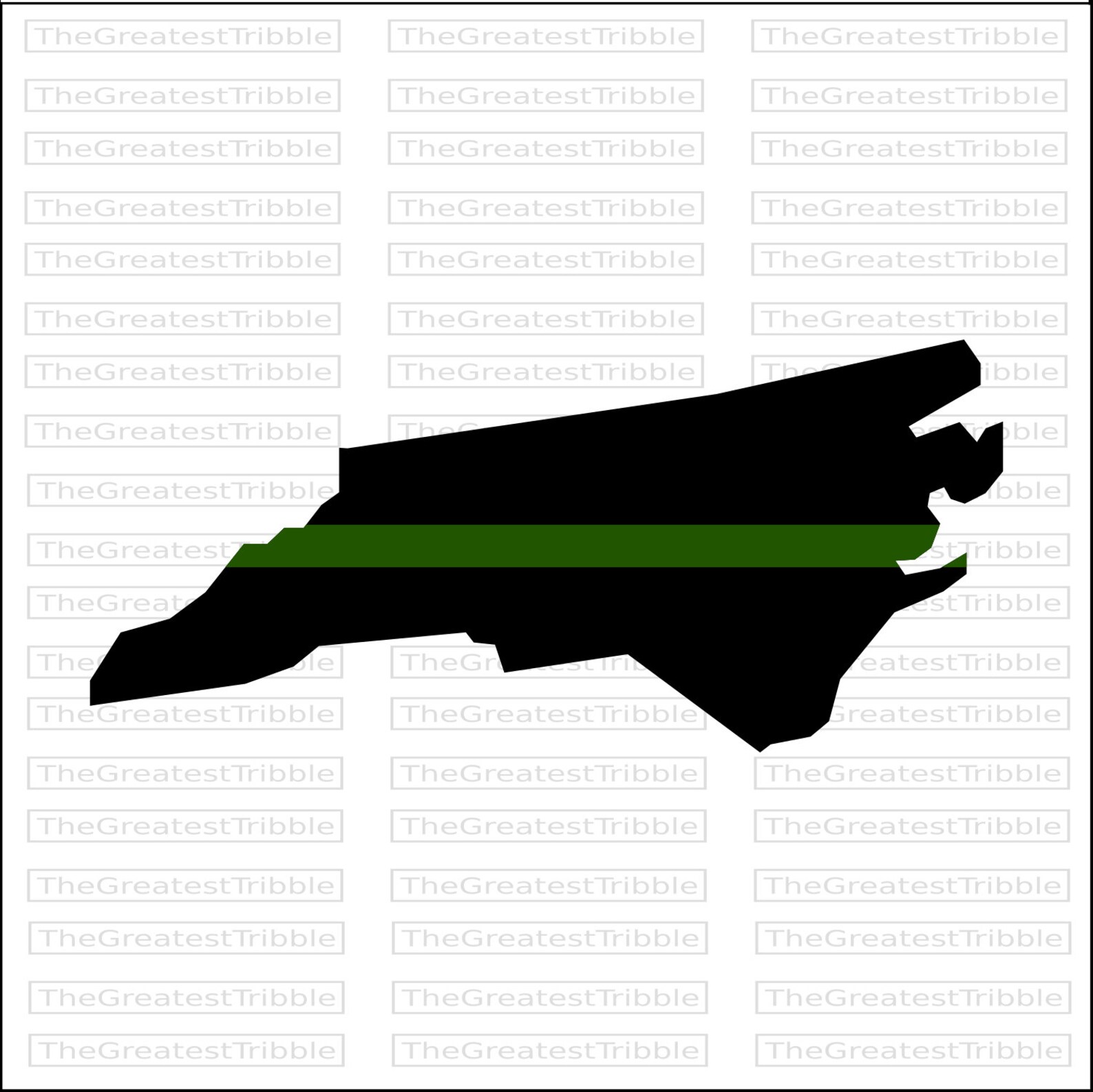 Thin Green Line North Carolina USA Flag Thin Green Line Flag Etsy