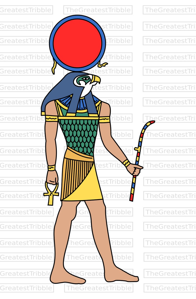 Ra Egyptian God Clip Art SVG PNG JPG Vector Graphic Clip Art Egypt Art image 1