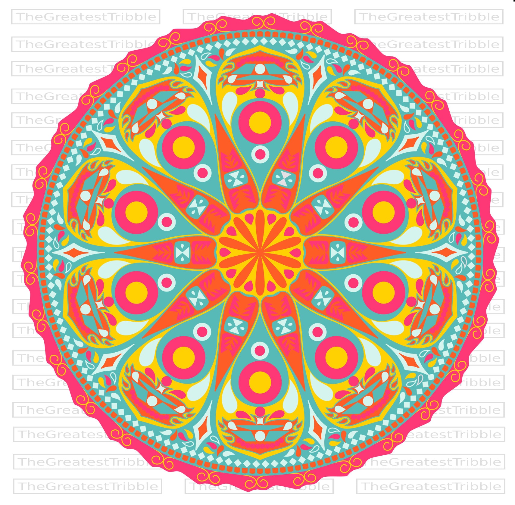 Mandala Clip Art Eps Svg Png Jpg Vector Graphic Clip Art | Etsy
