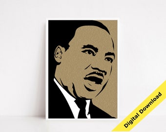 Martin Luther King Jr Poster MLK Decor I Have a Dream Decor I Have a Dream Speech PNG Marting Luther King Jr Decor MLK Art Civil Rights