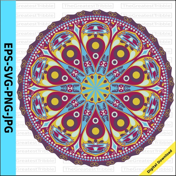 Download Mandala Clip Art eps svg png jpg Vector Graphic Clip Art ...