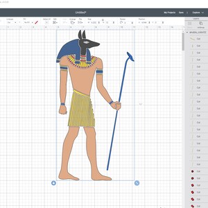 Anubis Egyptian God Clip Art Eps Svg Png Jpg Vector Graphic Clip Art ...