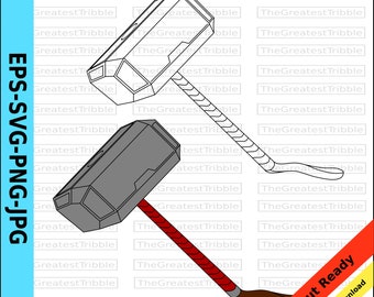 Thor's Hammer Vector Clip Art Mjolnir Clip Art svg png jpg eps Thor's Hammer Outline Mjolnir Outline Thor's Hammer Clip Art Mjolnir Vector