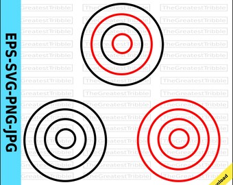 Bulls Eye eps svg png jpg Vector Graphic