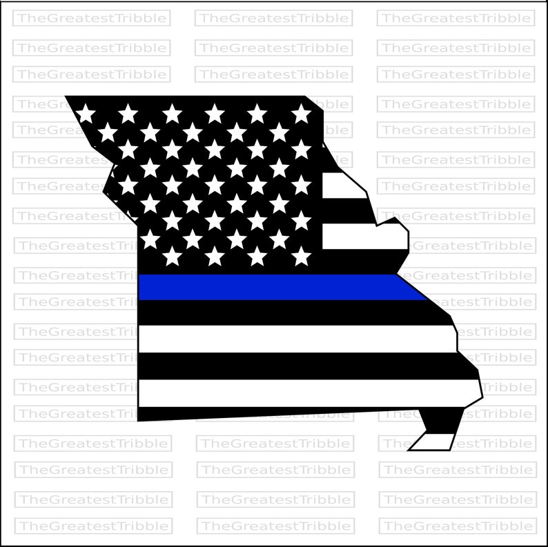 Download Thin Blue Line Missouri USA Flag Thin Blue Line Flag eps ...