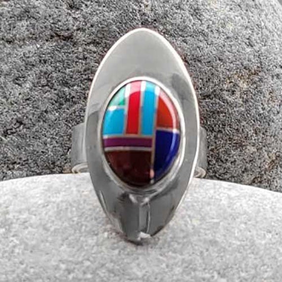 Offerings Sajen Sterling Silver One of a Kind Inl… - image 1