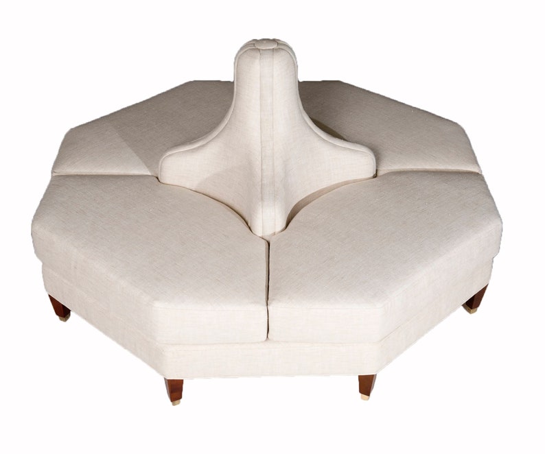Octagon Settee Tete A Tete Sofa