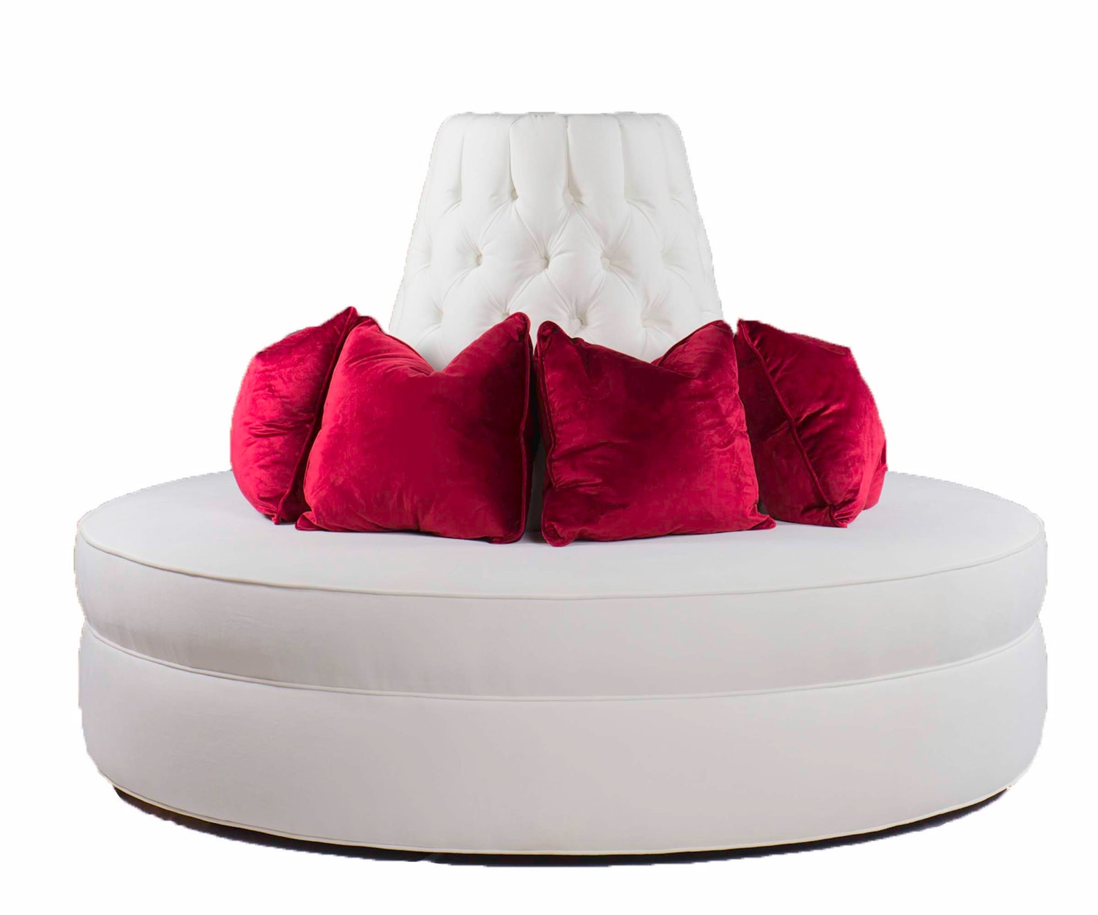 Round Settee Bachelor Sofa Wedding Event Bridal Spa Luxury Salon - Etsy