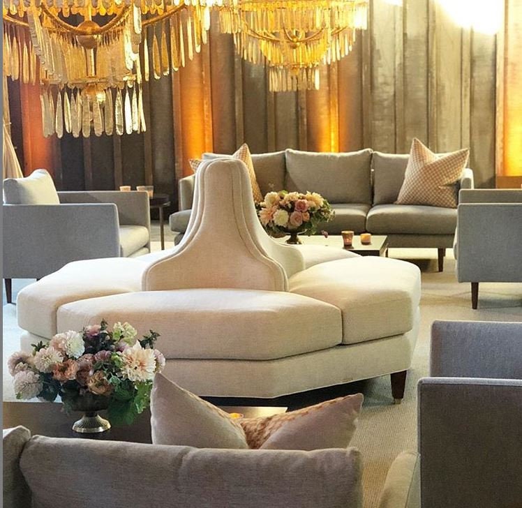 Octagon Settee Bench Tete a Tete Sofa La Belle Tuffet Etsy