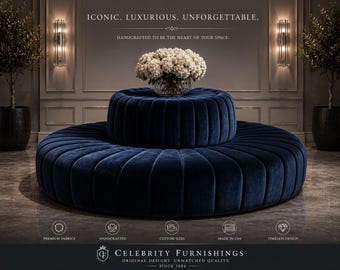 Large commercial contemporary sitting couch bench for a boutique