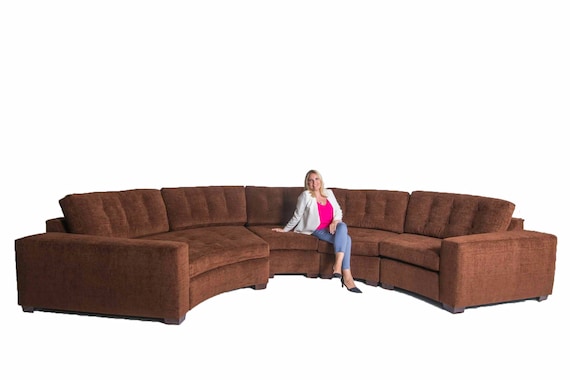 Large Curved Modern Sectional Sofa Etsy UK