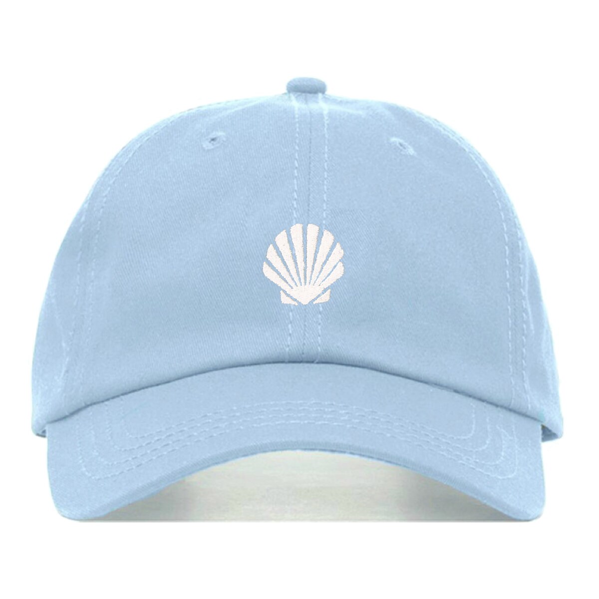 Hat With Shell SEA SHELL Baseball Hat, Embroidered Dad Cap • Beach Shore Mermaid Ocean ...