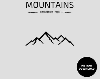 Mountains Embroidery File