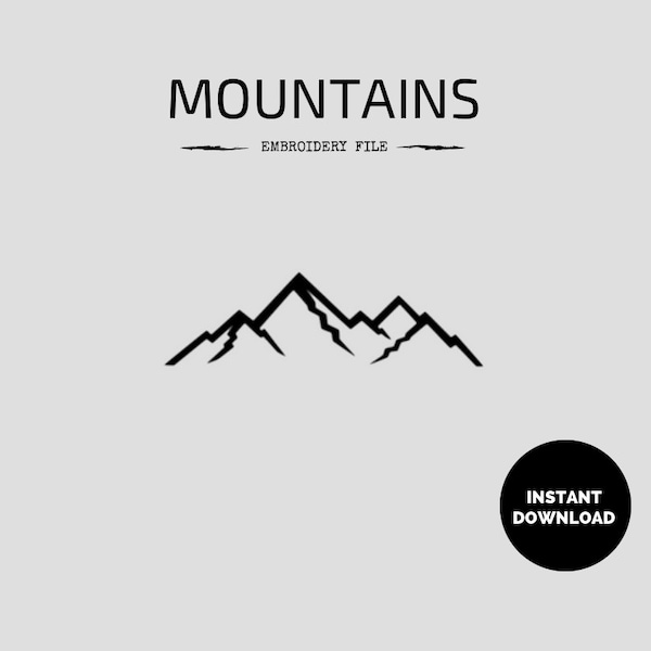 Mountains Embroidery File