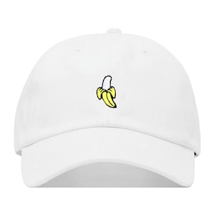 BANANAS Baseball Hat, Embroidered Dad Cap • Fruit Tropical Food Monkey • Unstructured Six Panel • Adjustable Strap Back