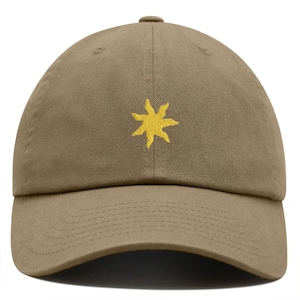 Sun Embroidered Dad Hat | Cute Baseball Cap | Adjustable Cotton Twill Cap | Trendy Summer Hat for Men & Women | Casual Sun Lover Gift